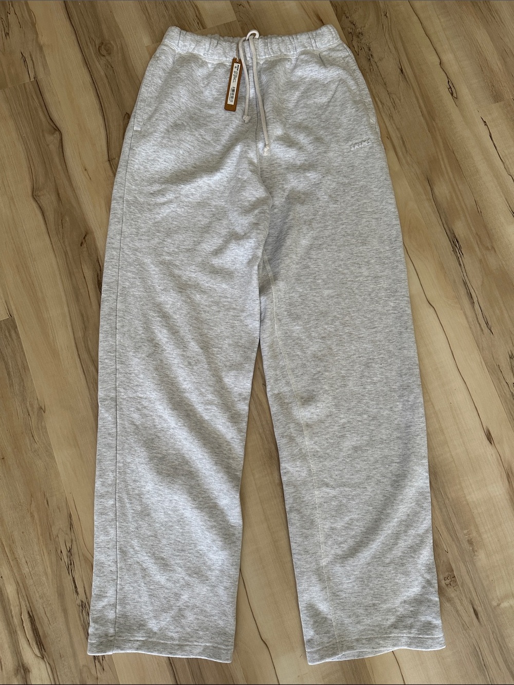 SKIMS Light Heather Gray Classic Straight Leg Pants